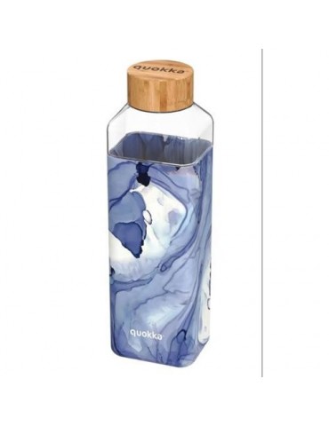 BOTELLA CRISTAL CUADRADA CON FUNDA LIQUID 700ML