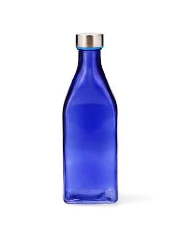 BOTELLA CUAD 1L AZUL REFLEX HABITAT QD 7522097