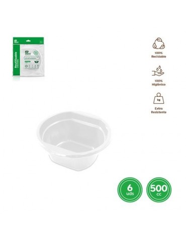 BOL ENSALADA REDONDO BLANCO 500CC (PACK-6UND)