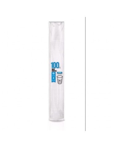 VASO PLASTICO BLANCO 220CC (PACK-100) 5103