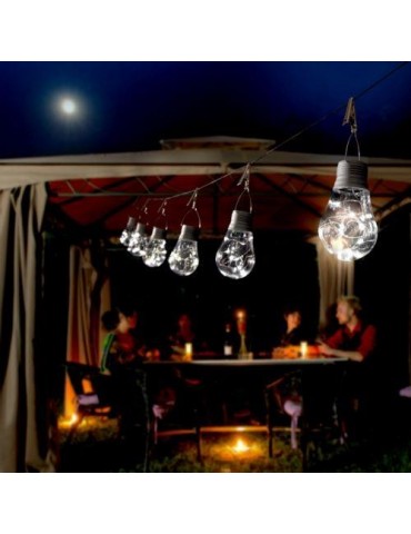 BOMBILLA SOLAR 8 LUCES LED KYU 2016042