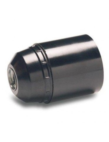 PORTALAMPARAS LISO E-27 NEGRO 161
