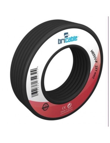 CABLE MANGUERA REDONDA H05VV-F 3X1.5 NEGRA 10M