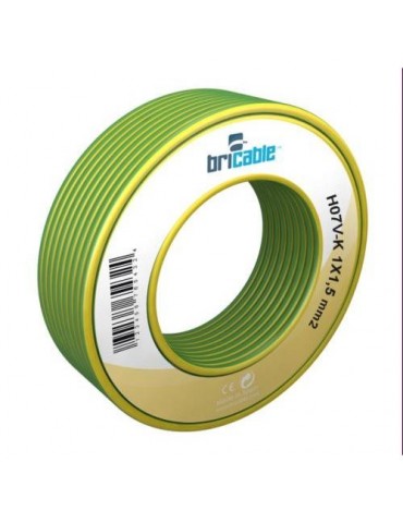 CABLE FLEXIBLE H07V-K AMARILLO-VERDE 1X2.5 10M