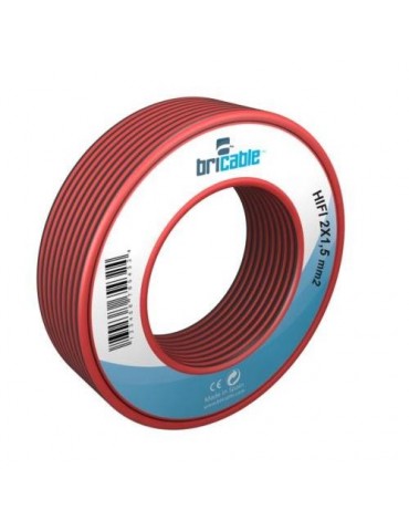 CABLE PARALELO AUDIO 2X0.75 ROJO-NEGRO 10M