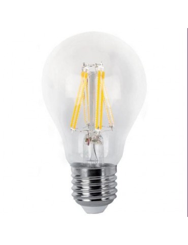 BOMBILLA LED FILAMENTO ESTANDAR CLARA E27 6W 600LM