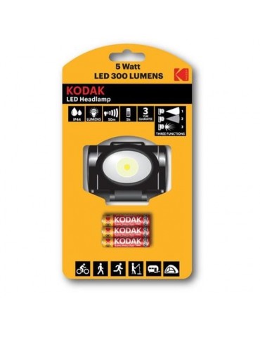 LINTERNA FRONTAL KODAK LED HEADLAMP 300 + 3 AAA EH