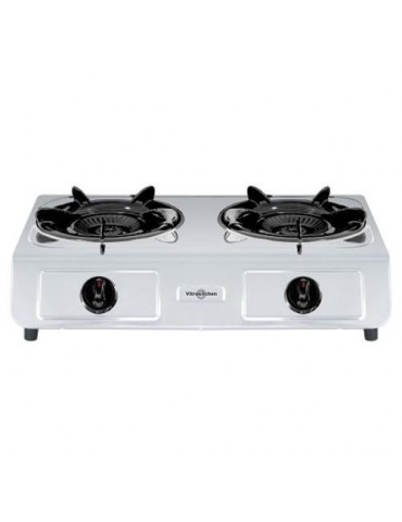 HORNILLO GAS NATURAL 2 FUEGOS INOX 265IN