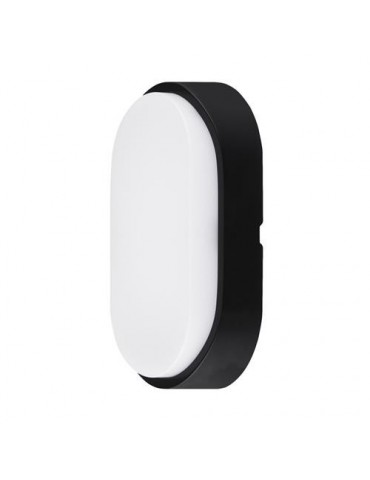 APLIQUE LED OVALADO NGO./BCO.700LM 10W 4000K IP54