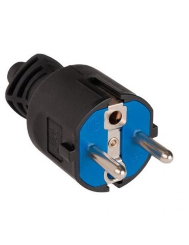 CLAVIJA 2P+T 16A 250V CAUCHO NEGRO 706C