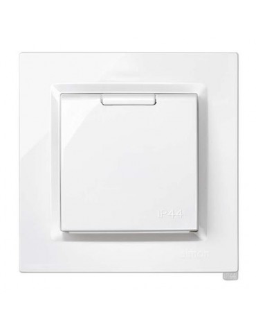 ENCHUFE SCHUKO MONOBLOC BLANCO. SER 10 F1091450030