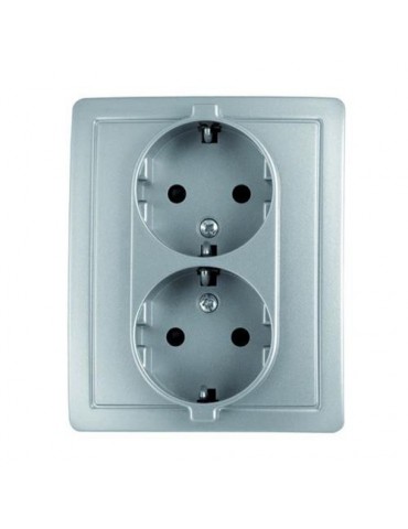 DOBLE BASE ENCHUFE CON TT. ALUMINIO F1591459026