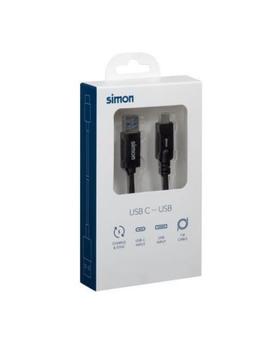 CABLE USB 3.1 A - USB C NEGRO 1M MU133201