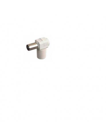 CONECTOR ANTENA HEMBRA-ACODADO BLANCO 10533BL