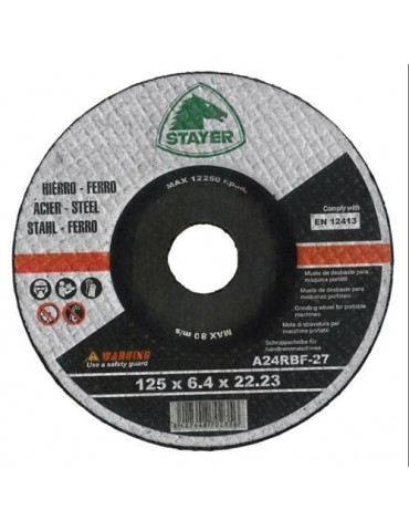 DISCO DESBASTE HIERRO 125X6.4X22 50.342
