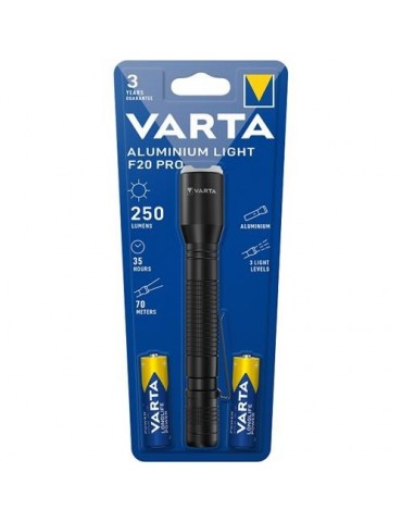 LINTERNA VARTA LED ALUMINIUM LIGHT F20 PRO 250LM
