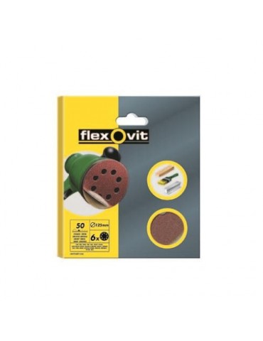 DISCO LIJA VELGRIP 125 8 AGUJEROS GRUESO 6 UDS