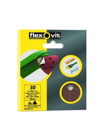 LIJA DELTA VELGRIP 6 AGUJEROS FINO 6 UDS