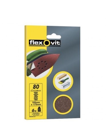 TRIANG. LIJA VELGRIP 120X152 11 AGUJ. FINO 6 UDS