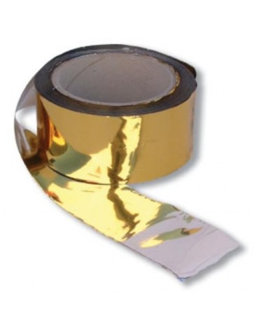 BANDA ESPANTAPAJAROS 100MX50MM ORO/PLATA