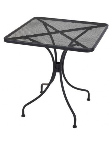 MESA JARDIN GRIS ALUMINIO 70X70CM.  X81000050