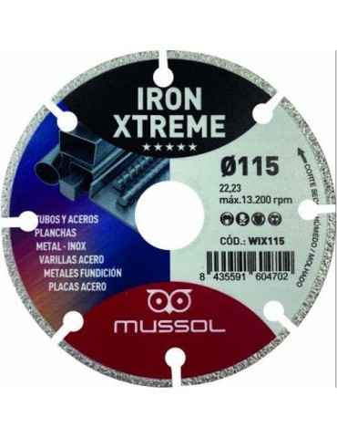 DISCO DIAMANTE IRON XTREM 115MM