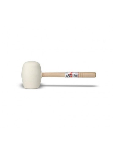 MAZA GOMA BLANCA CARA PLANA ESFERICA 750GR. 66907