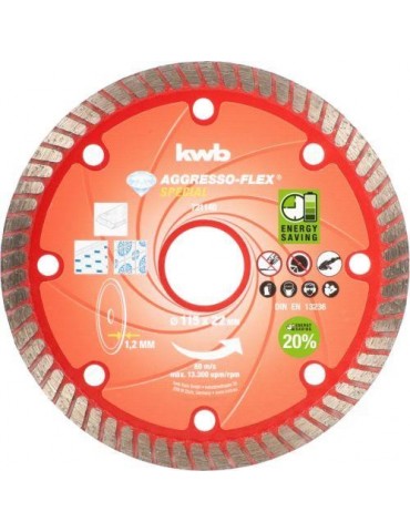 DISCO PORCELANICO D.115X1,2  AKKU-TOP  49721140