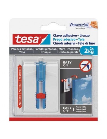 CLAVO ADHESIVO AJUSTABLE LIENZOS 2KG PARED PINTADA