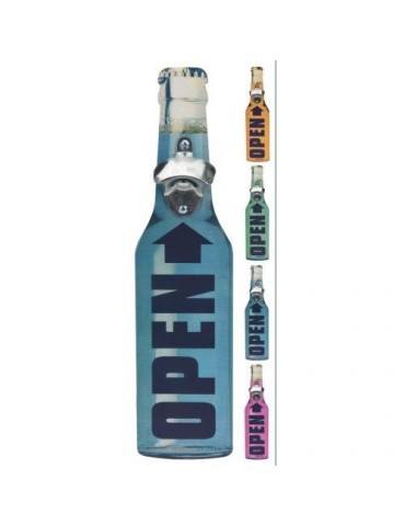 ABRE BOTELLAS CHAPAS DECORADO 40X10X9 CM.