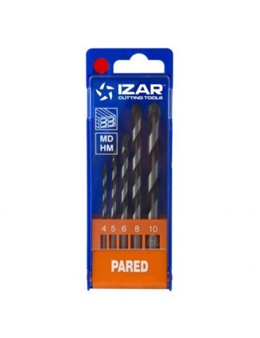 JUEGO 5 BROCAS PARED METAL DURO 1880 4 A 10MM.