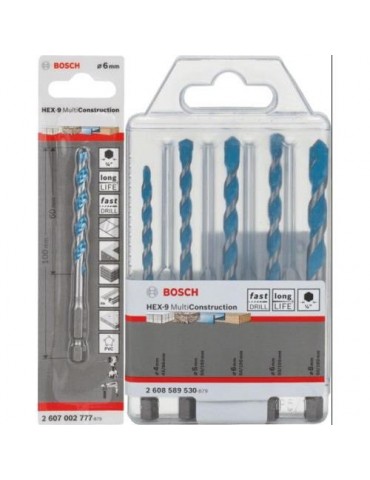KIT 5+1 BROCAS: 3 EXPERT HEX9 HARDCERAMIC 6MM