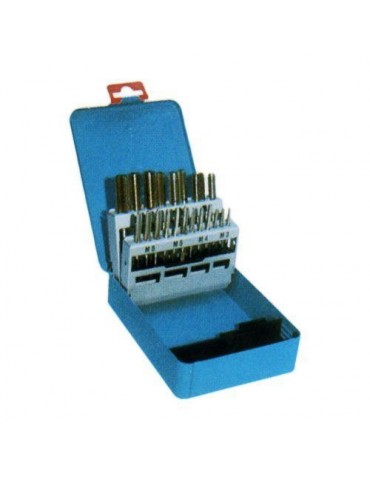 7 JUEGOS MACHOS M3 A M12 ESTUCHE METALICO 3405