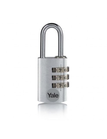 CANDADO COMBINACION ALUMINIO 20MM. PLATA YE3CB/20/121/S