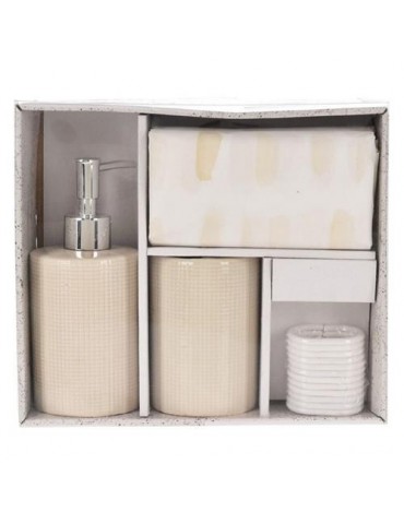 SET DE BAÑO DE 3 PZAS. DISEÑOS Y COLORES VARIADOS