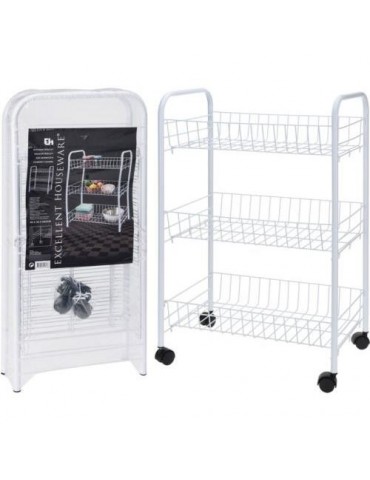 CARRITO COCINA METALICO 3 ESTANTES 101000970