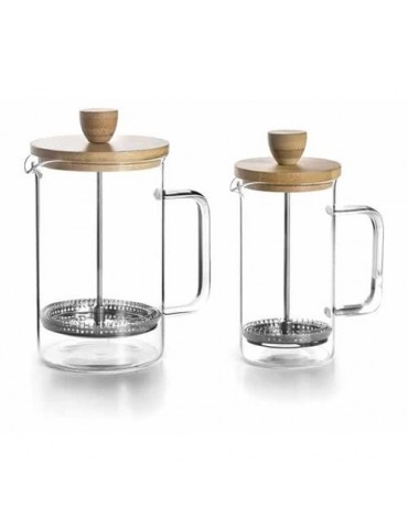 CAFETERA EMBOLO MADERA 350ML