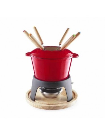 FONDUE ROSSO ESMALTADO C/ASAS