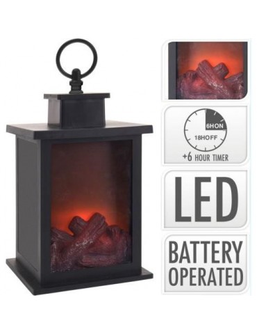 FAROL CHIMENEA NEGRO 25CM ADA100060