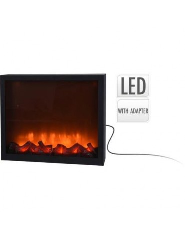 FAROL CHIMENEA CON LED 41X25CM ADA100100