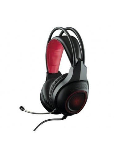 AURICULARES GAMING C/ MICROFONO NEGRO/ROJO
