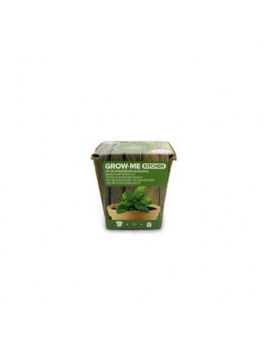 KIT SIEMBRA GROW ME ALBAHACA HOJA ANCHA 1GR