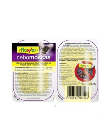 CEBO FIN MOSCAS BANDEJA 2X10 GR. 20542