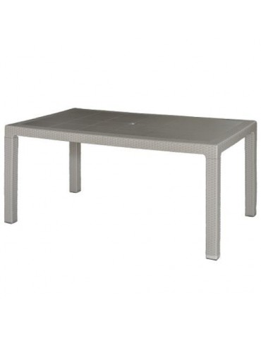 MESA ELEGANTE RATAN TAUPE  150X90X72 CM 4090-02