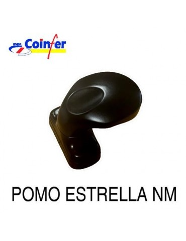 JUEGO POMO MANILLA ESTRELLA COLOR NEGRO 3296