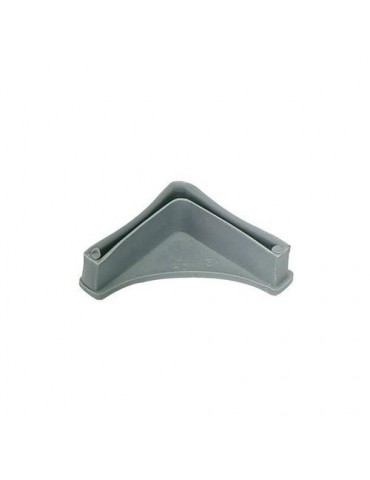 PIE PLASTICO PERFIL AR-4 40X40 GRIS