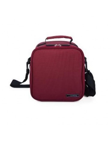 LUNCHBAG BASIC ROJA + CONTENEDOR VIDRIO 570+840 ML
