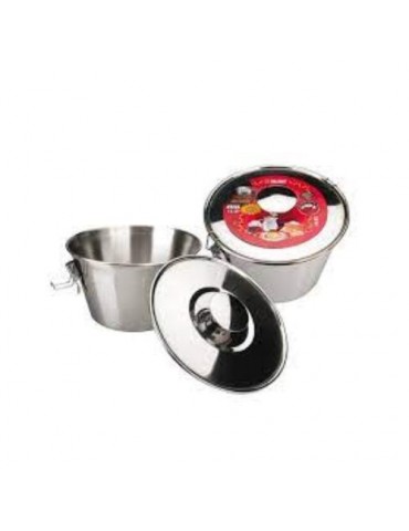 FLANERO CON TAPA INOX 20CM 651620