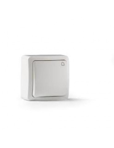 PULSADOR TIMBRE SUPERFICIE BLANCO 10A-250V S-7000