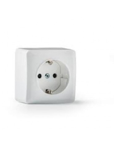 BASE TT LATERAL SUPERFICIE BLANCO 16A-250V S-7000